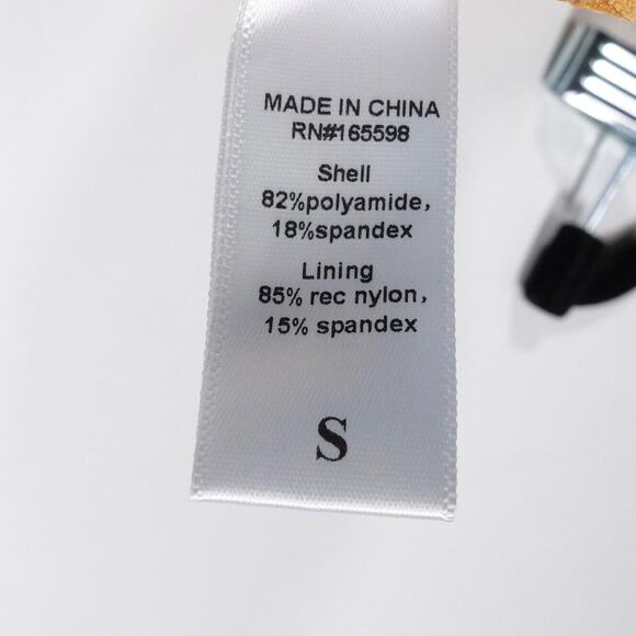 NWOT Andie Swim Bikini Top Topaz Orange Animal Print In Size Small S Beach Pool - Picture 4 of 6